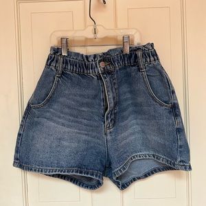 Stretchy mid length BDG jean shorts